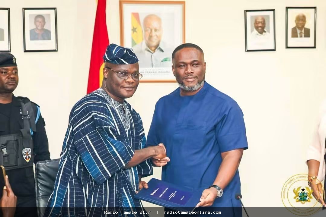 Kenneth Adjei Hands Over Works, Housing and Water Resources Ministry to Ahmed Ibrahim