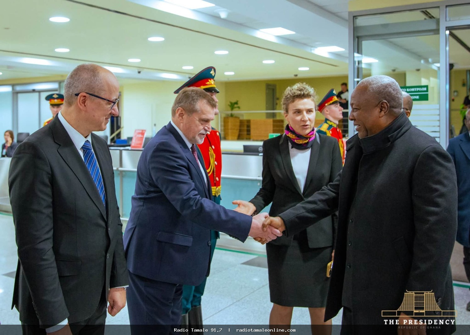 President Mahama Arrives In Moscow For 3rd Russia-Africa Forum