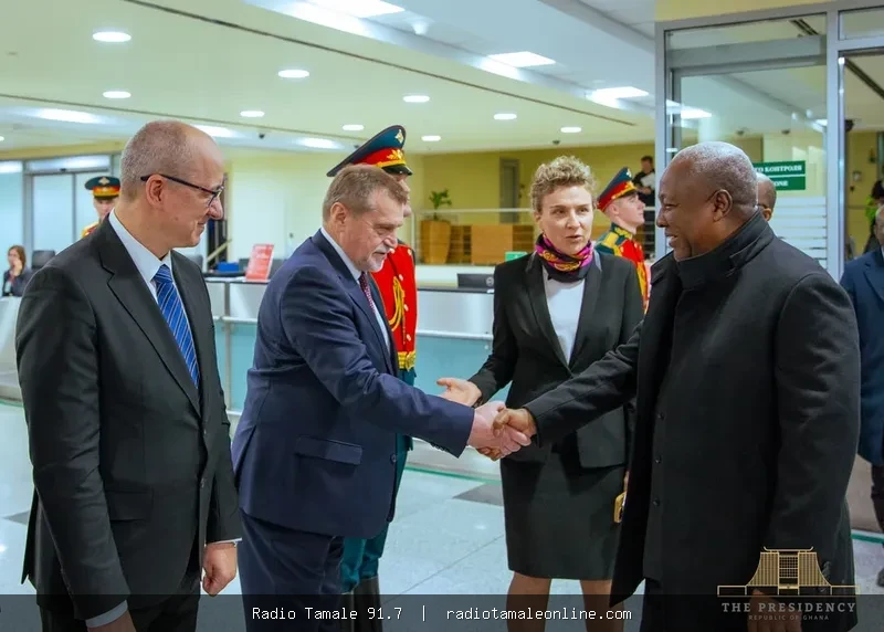 Prez Mahama arrives in Moscow for Russia-Africa Summit; Set to meet Putin