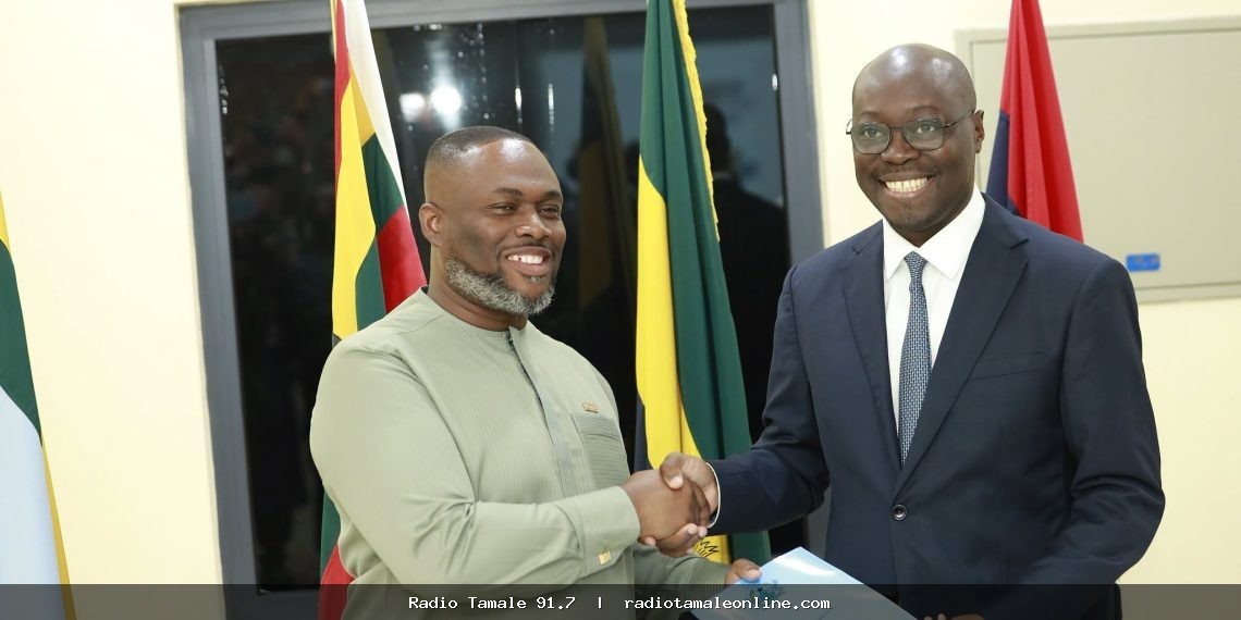 Ato Forson officially hands over Defence Ministry to Gilbert Adjei