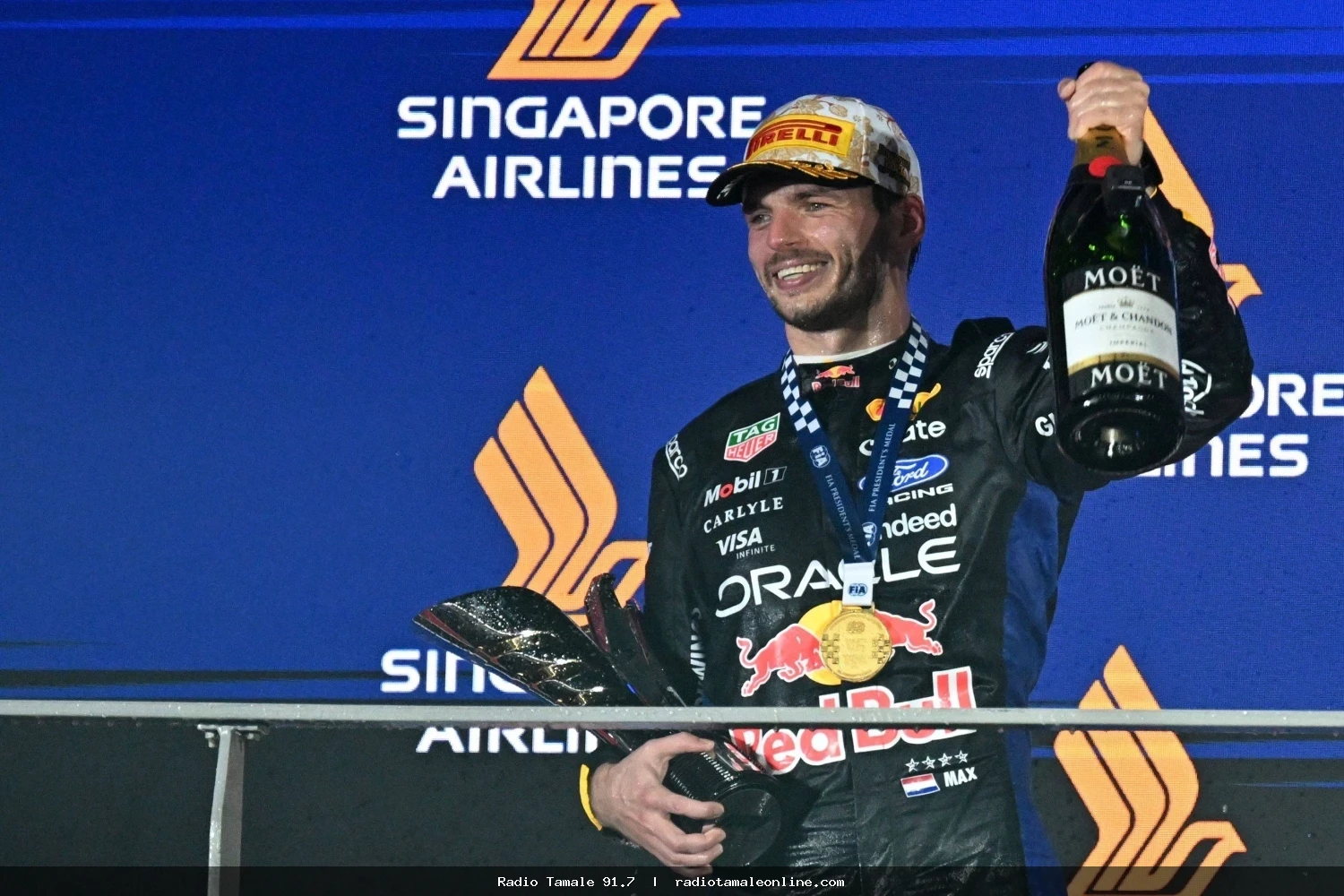 MAX VERSTAPPEN DOMINATES SINGAPORE GRAND PRIX FROM POLE FOR SECOND STRAIGHT WIN