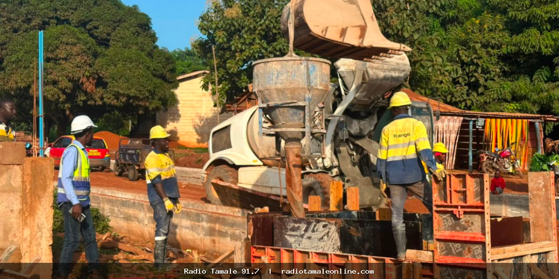Work slows on Jinijini-Sampa Road after thieves steal construction materials